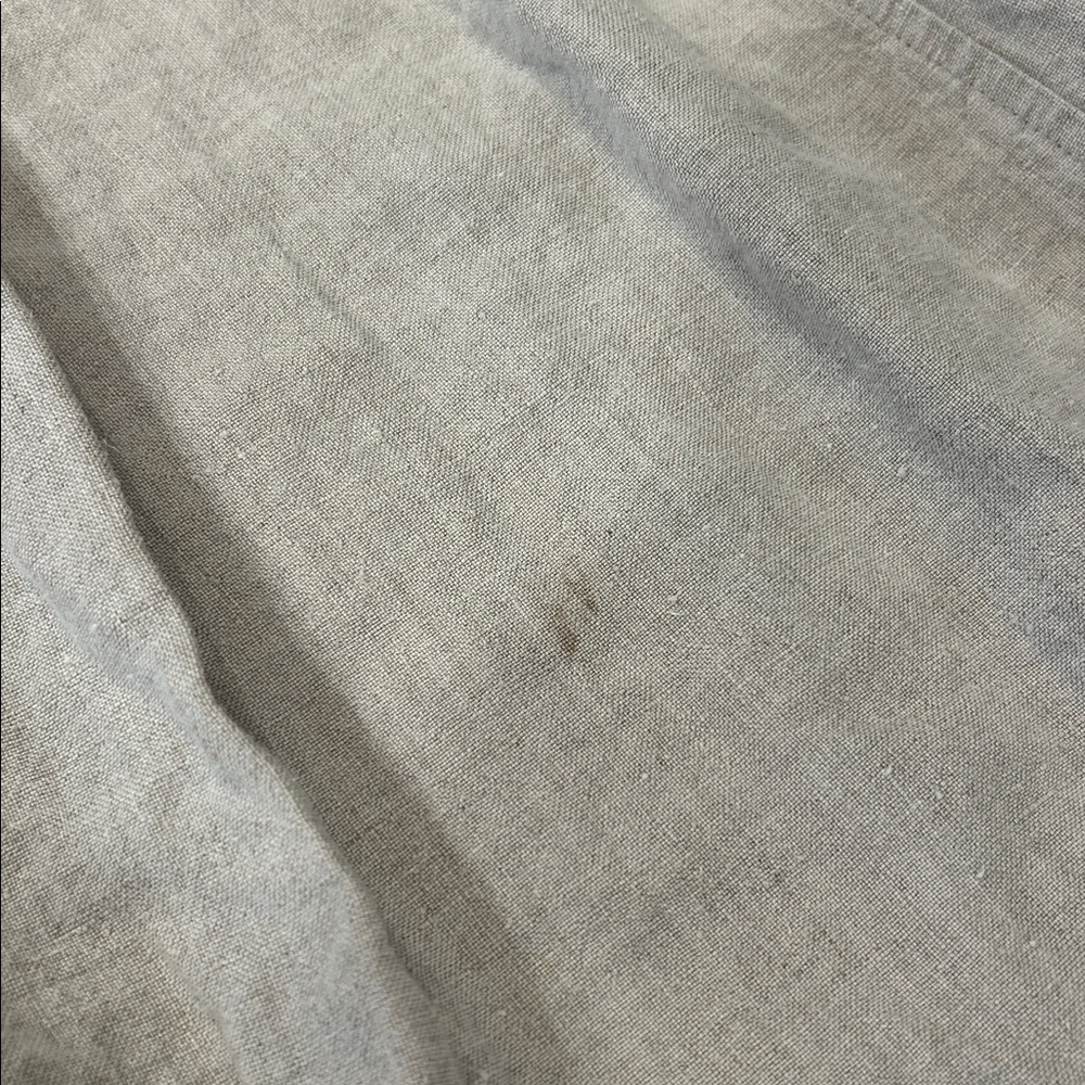 Vintage J. Jill Size M 100% Linen Skirt Beige Pull On Midi Lagenlook Boho - Picture 5 of 9